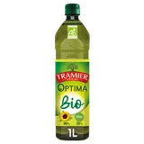 Huiles Combinées Optima olive + tournesol BIO TRAMIER, bouteille 1L