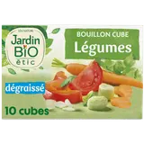 Bouillon cube aux légumes dégraissé sans huile de palme JARDIN BIO, 90g, 4l