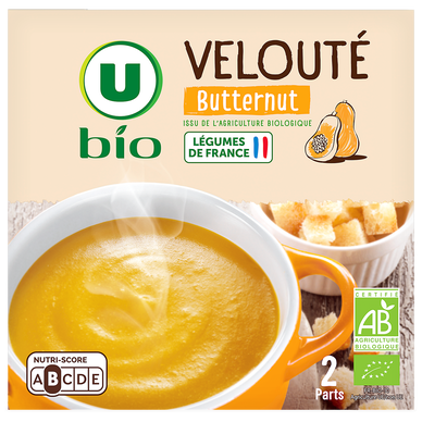 Soupe Velouté de courge Butternut et potimarron bio 2*30cL