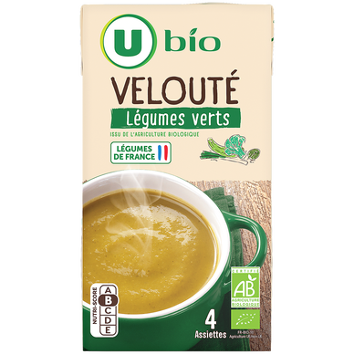 Soupe Velouté de légumes verts bio, 1L