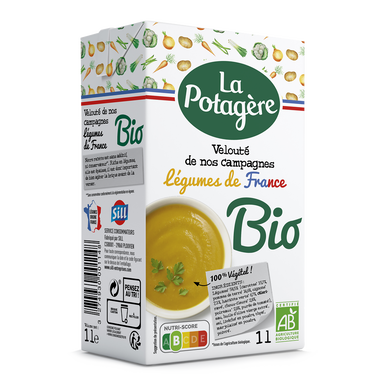 Velouté de légumes de nos campagnes bio LA POTAGÈRE, brique de 1 litre