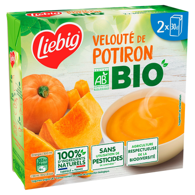 Soupe Velouté de potiron bio LIEBIG 2x30cl