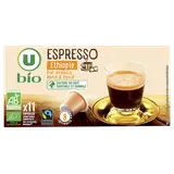 Capsules Bio Café espresso Ethiopie MAX HAVELAAR - compatible NESPRESSO - x11
