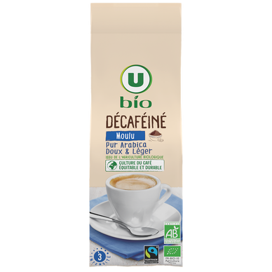 Café moulu Bio décaféiné Pur Arabica - 250g