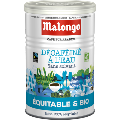 Café moulu MALONGO Déca Aqua bio - 250g