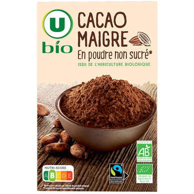 Cacao maigre poudre non sucré Max Havelaar  250g
