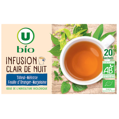 Infusion Bio Clair de nuit U BIO - 20 sachets - 30g