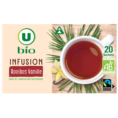 Infusion rooibos vanille U BIO - 20 sachets - 30g