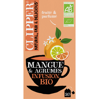 Infusion mangue et agrumes bio CLIPPER, 36g