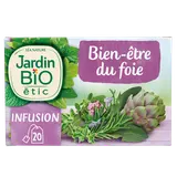 Infusion Bio Bien-être du foie JARDIN BIO ETIC - 20 sachets - 28g