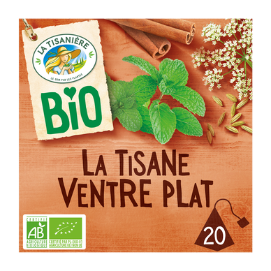 Infusion ventre plat bio LA TISANIERE x20 sachets 30g
