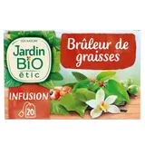 Infusion Bio Brûleur de graisse JARDIN BIO ETIC - 20 sachets - 30g