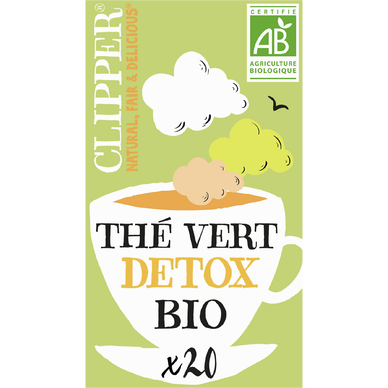 Thé vert Bio Détox CLIPPER - 20 sachets - 40g