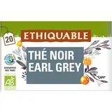 ETHIQUABLE - Thé noir Earl Grey BIO - la boîte de 20 sachets - 36g