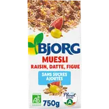 Céréales muesli bio sans sucre ajouté BJORG - 750g