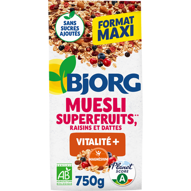 Céréales Müesli aux superfruits bio BJORG - 750g
