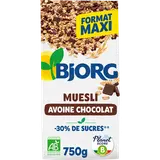Céréales Muesli avoine chocolat bio 750g BJORG - 750g