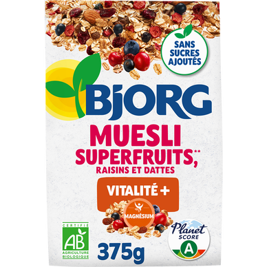 Céréales Muesli aux superfruits bio BJORG - 375g