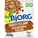 Croustillant macadamia raisins bio BORG, 450g