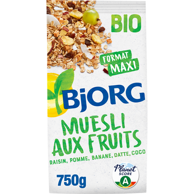 Céréales Muesli aux fruits bio BJORG - 750g