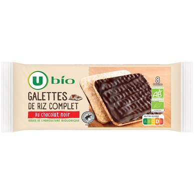 Galette de riz au chocolat noir , 100g