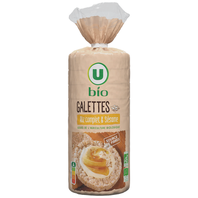 Galettes riz complet & sésame  130g