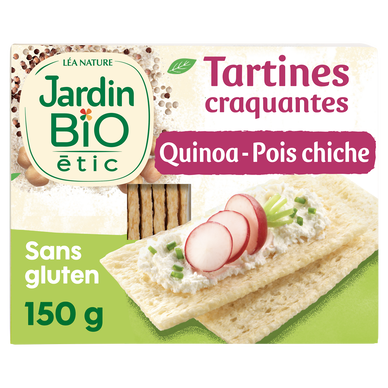 Tartines craquantes quinoa/pois chiches JARDIN BIO 150g