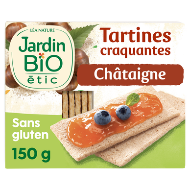 Tartines craquantes chataigne sans gluten JARDIN BIO, 150g