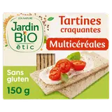 Tartines craquantes multicéréal sans gluten JARDIN BIO, 150g
