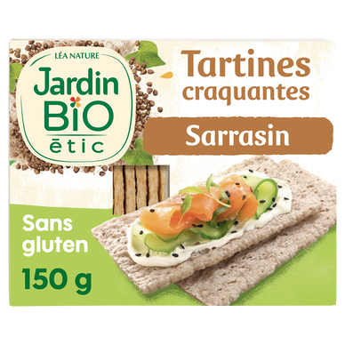 Tartines craquantes sarrasin sans gluten JARDIN BIO 150g