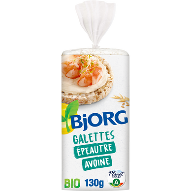 Galettes Epeautre Son d'avoine BIO BJORG - Paquet de  130g