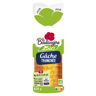 Gache tranchée rectangle bio LA BOULANGERE 400g