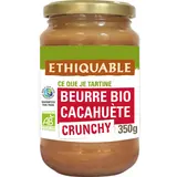 ETHIQUABLE - Beurre de cacahuètes crunchy BIO - le pot de 350g
