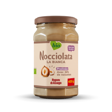 Pâte à tartiner Nocciolata bianca bio RIGONI DI ASIAGO, 400g
