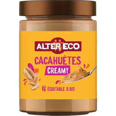 Beurre de cacahuètes nature bio ALTER ECO, 310g