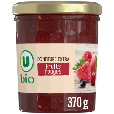 Confiture aux 4 fruits rouges BIO pot 370g