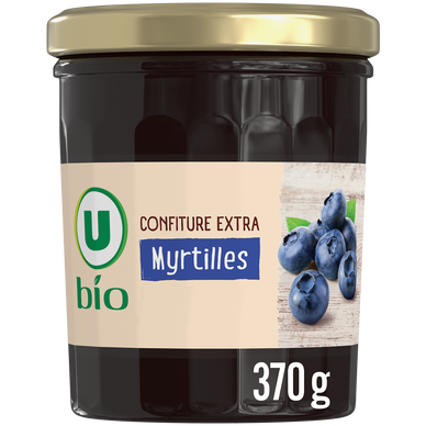 Confiture de myrtilles BIO pot de 370g