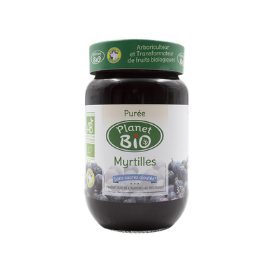 Purée de myrilles bio PLANET BIO 370g