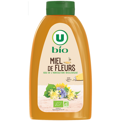 Miel de fleurs U BIO, doseur 500g