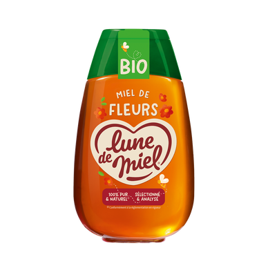 Miel de fleurs bio LUNE DE MIEL, 500g