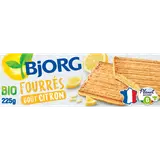 Biscuits bio fourrés Citron BJORG - Paquet 225g