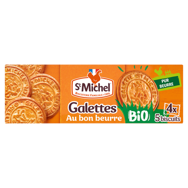 Galettes au beurre Bio - ST MICHEL - 4x5 galettes - 130g