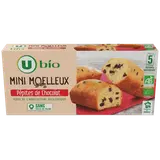 Gâteaux Mini moelleux bio aux pépites de chocolat 5 unités de 28g - 140g