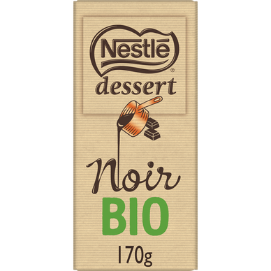 Chocolat noir bio pâtissier NESTLE DESSERT - Tablette 170g