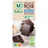 Chocolat noir fleur de sel,  tablette de 100g