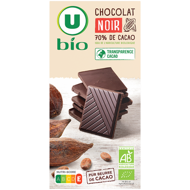 Chocolat noir 70% tablette 100g
