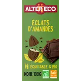 Chocolat noir bio aux amandes ALTER ECO, tablette de 100g