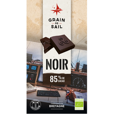 Chocolat noir 85% BIO GRAIN DE SAIL, tablette de 100g