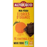 Chocolat noir orange Bio ALTER ECO, tablette de 100g