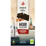 Chocolat noir caramel et fleur de sel bio GRAIN DE SAIL tablette 100g